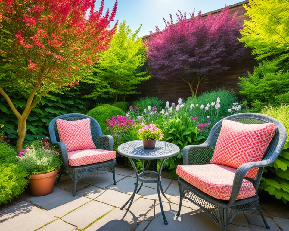 Garden seating areas