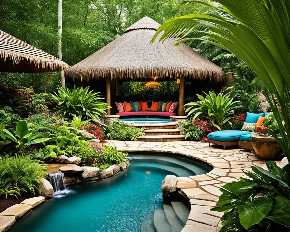 Outdoor living spaces with tropical twist