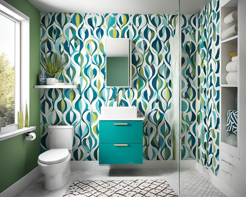 bathroom accent wall colors