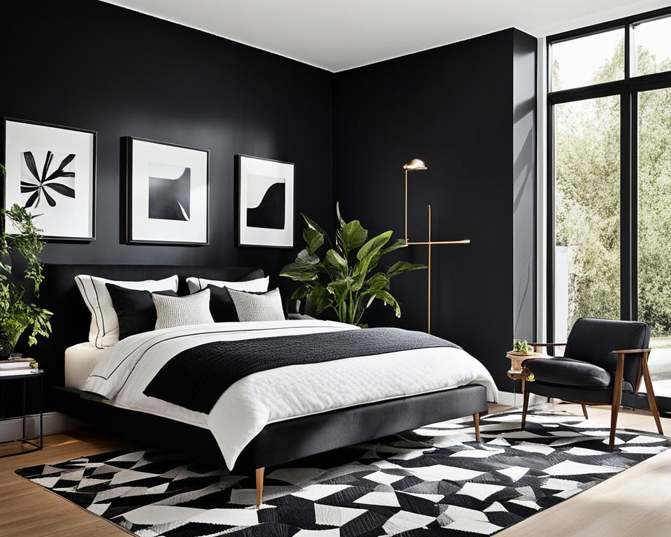 black accent walls