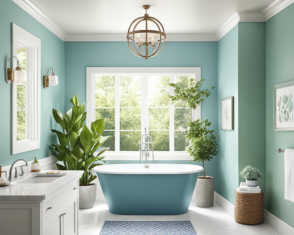 calming bathroom color palettes