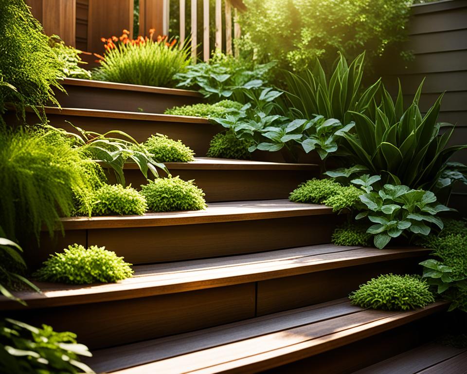 exterior wooden steps