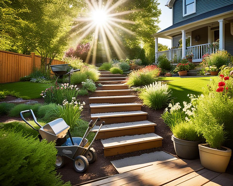 garden step installation