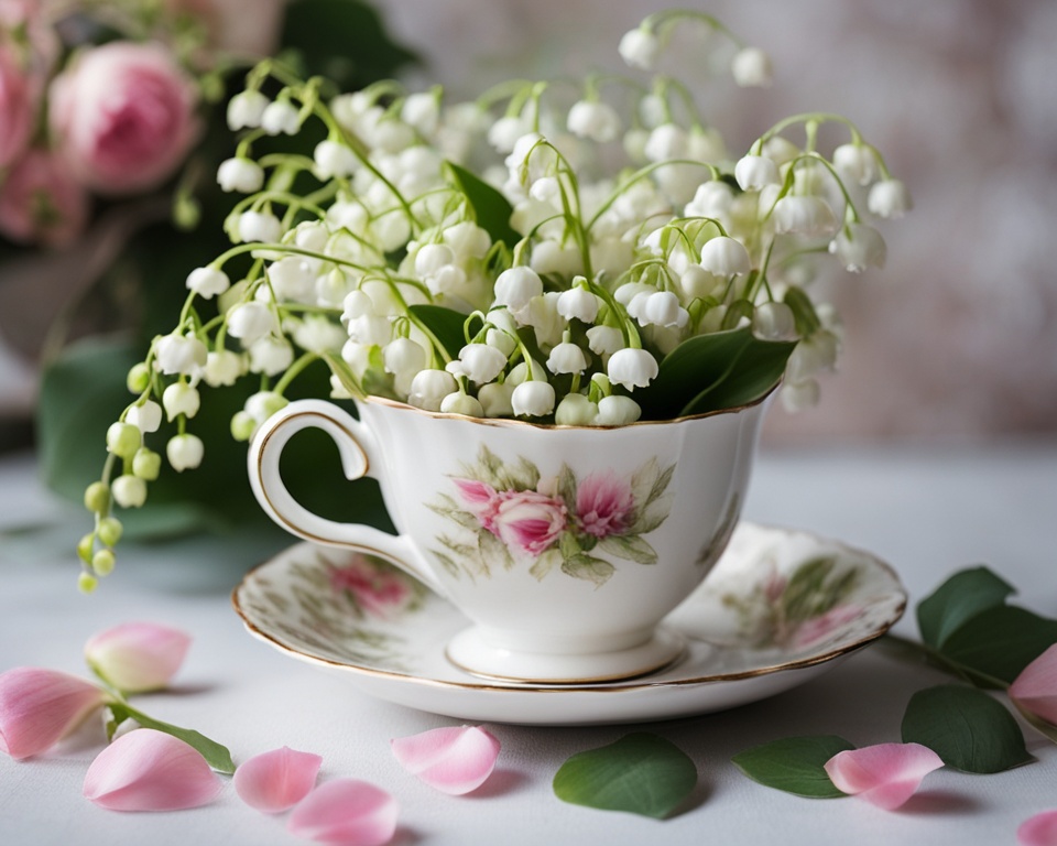 lily of the valley floral arrangements