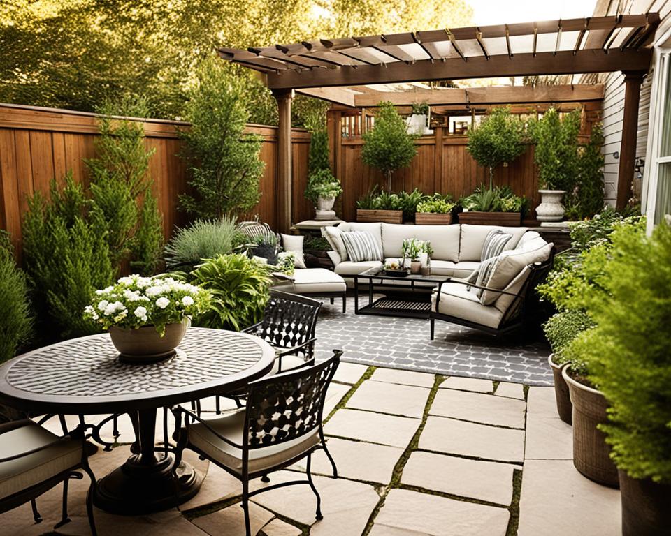 low-maintenance patio