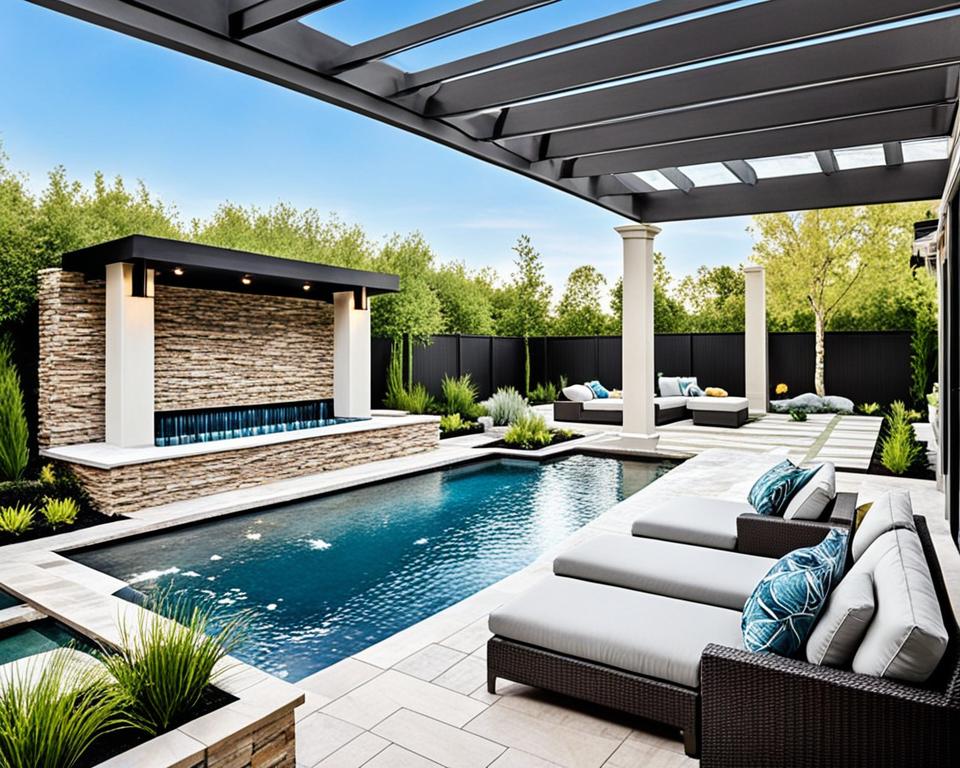 luxury pool deck design