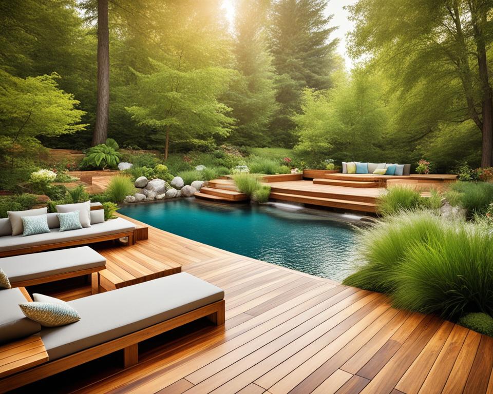 natural wood decking