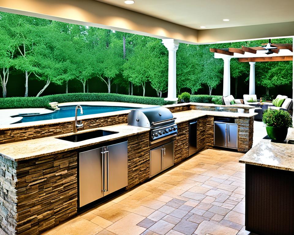 outdoor kitchens