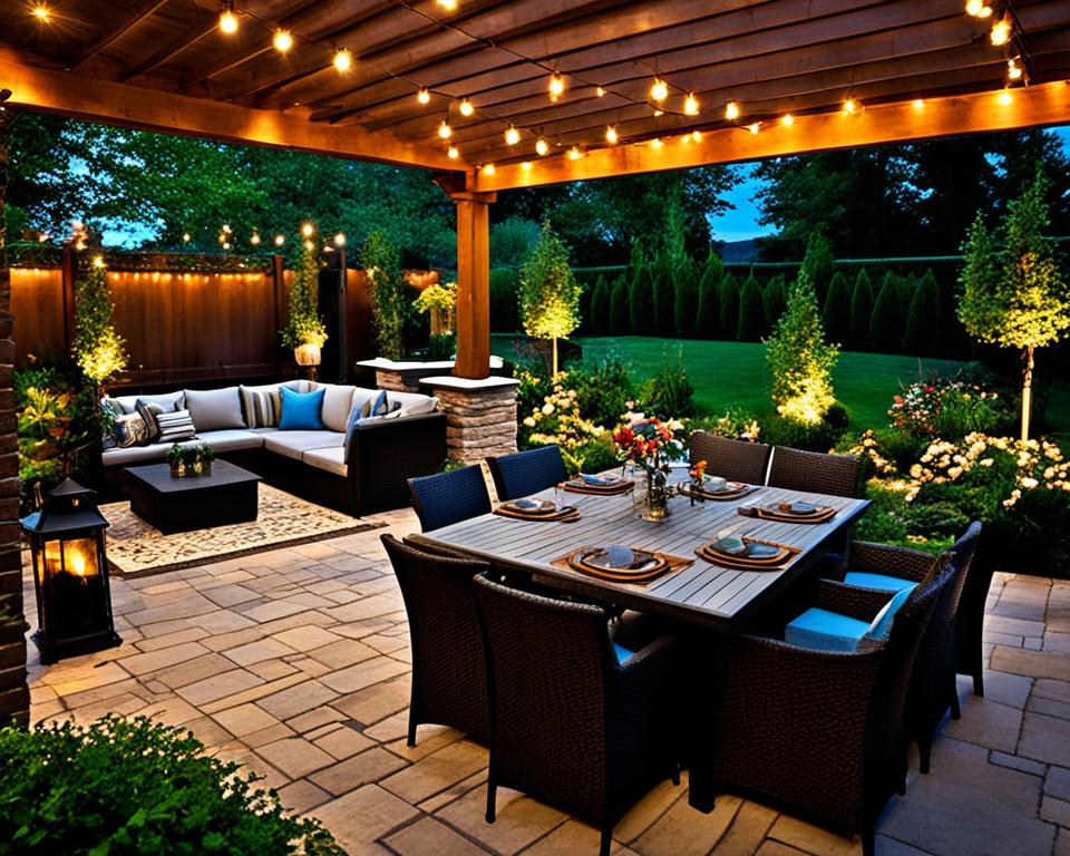 patio lighting techniques