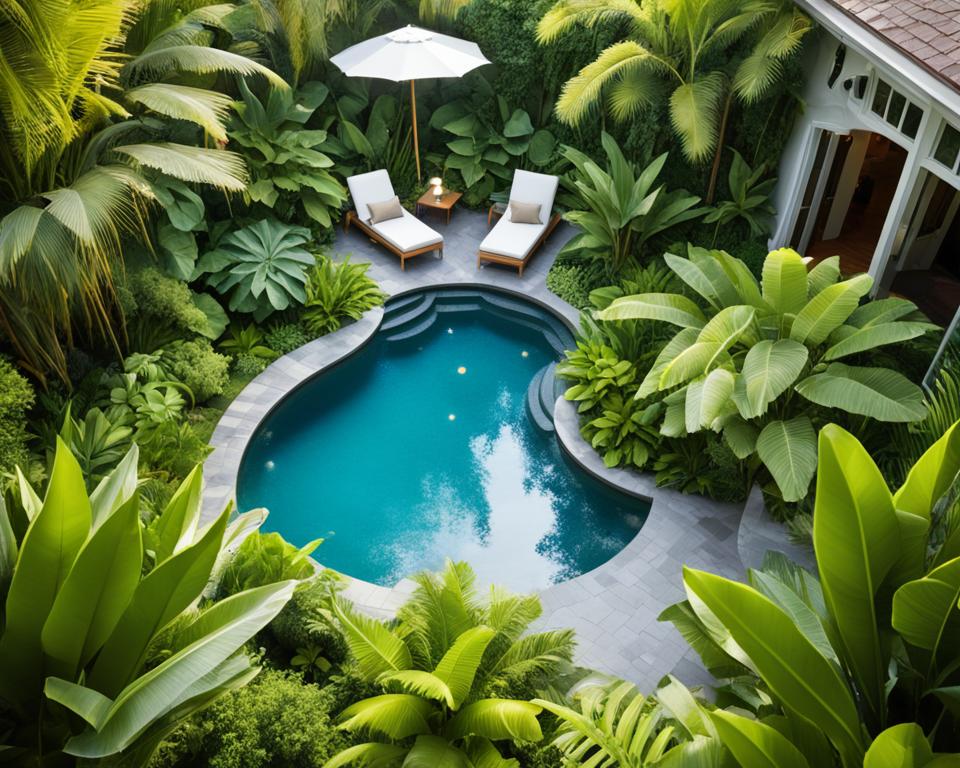 tropical garden privacy