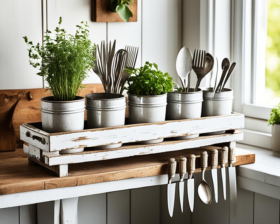 vintage utensil storage