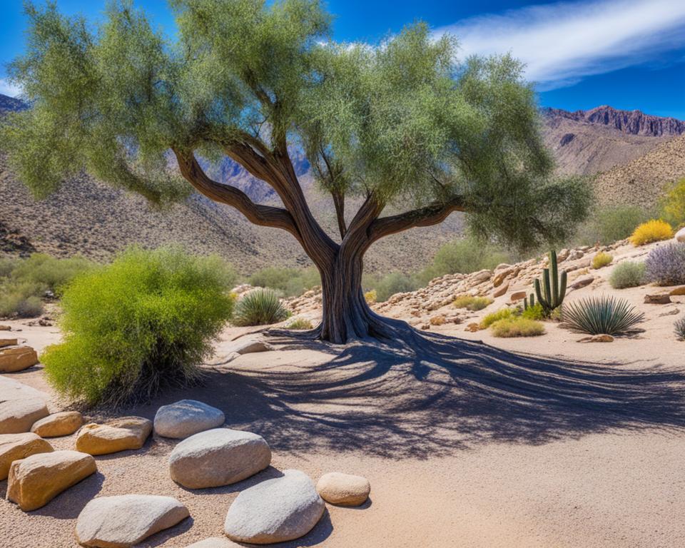 xeriscaping with trees