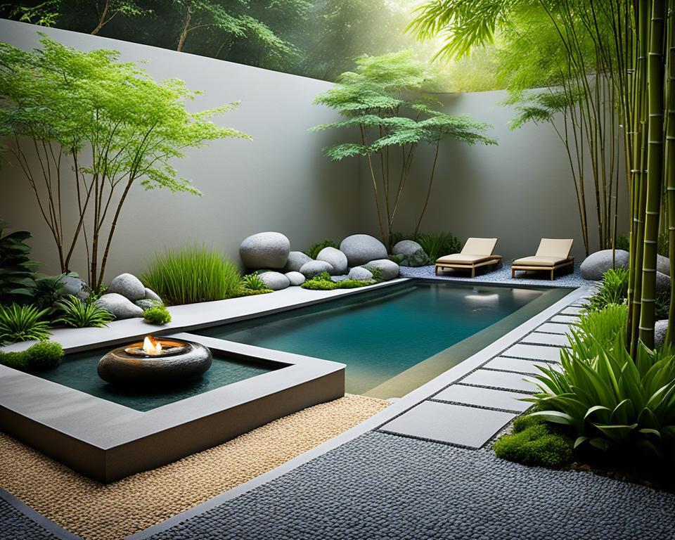 zen garden pool design